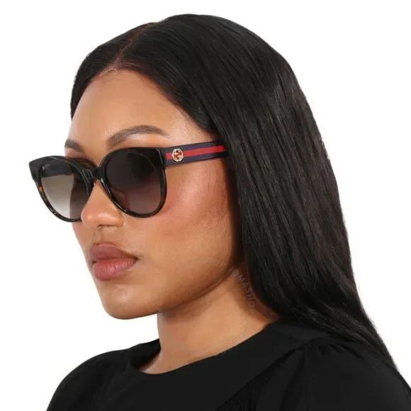 GUCCI Sunglasses GG0035SN 004 Havana/Blue/Brown Women NEW Gucci GG0035SN 004 Sunglasses Women main image 2